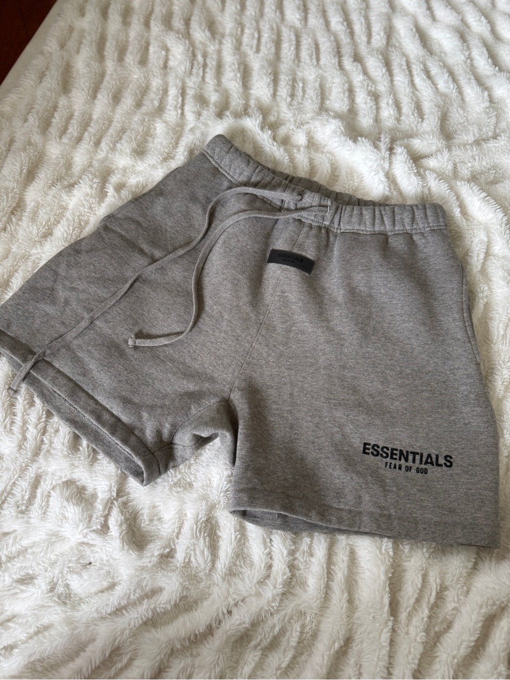 Essentials Grey Athletic Drawstring Shorts